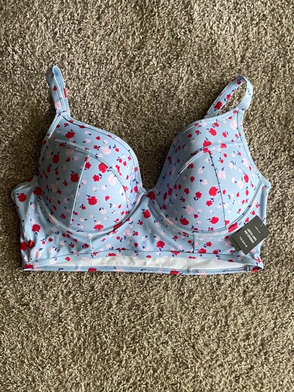 Torrid Swim Top Size 1 DD/DDD NWT